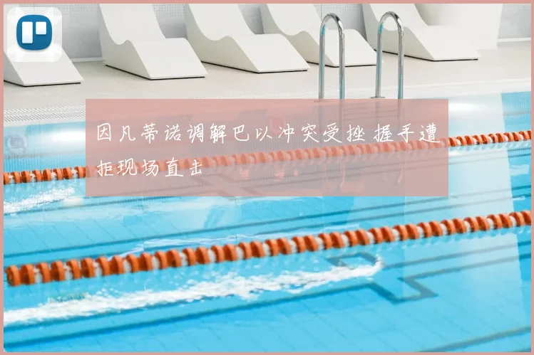 因凡蒂诺调解巴以冲突受挫 握手遭拒现场直击
