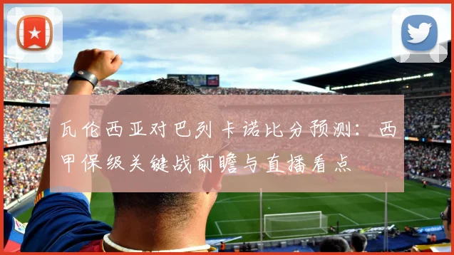 瓦伦西亚对巴列卡诺比分预测:西甲保级关键战前瞻与直播看点